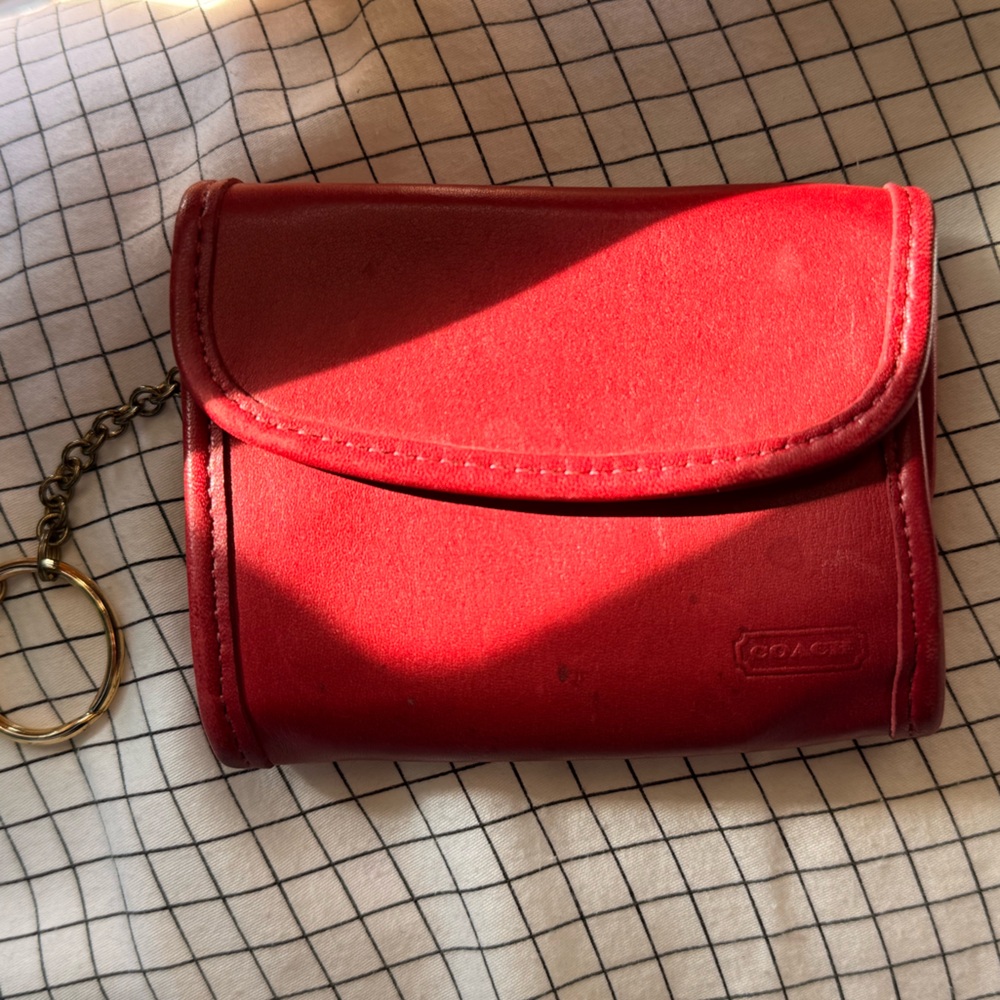 Vintage Coach  Leather Keychain Wallet